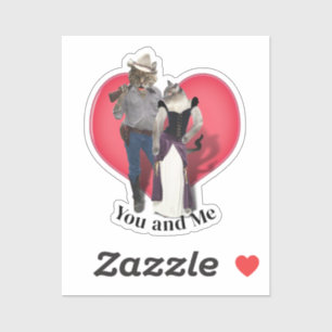 Western Couple Cowboy Cat