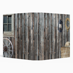 Western Cowboy Barn Tapestry Binder