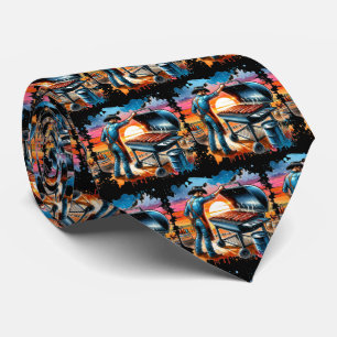 Western Cowboy BBQ Pit and Cook  Tie