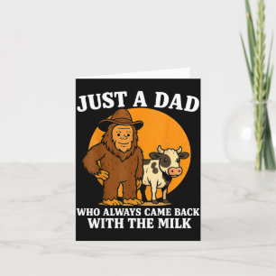 Western Cowboy Bigfoot Just A Dad Who Came Back Wi Card
