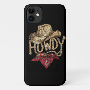 Western Cowboy Birthday Party iPhone 11 Case