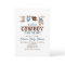Western Cowboy Blue Plaid Baby Shower Invitation