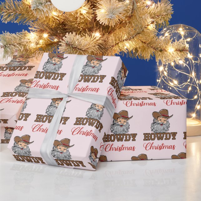 Western Cowboy boot Christmas Wrapping Paper (Holidays)