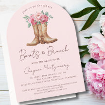 Western Cowboy Boots and Brunch Bridal Shower