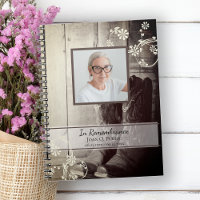 Western Cowboy Boots Funeral Memorial Guest Book