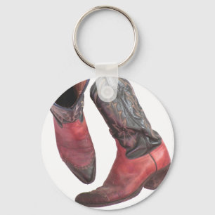 Western Cowboy Boots Keychain
