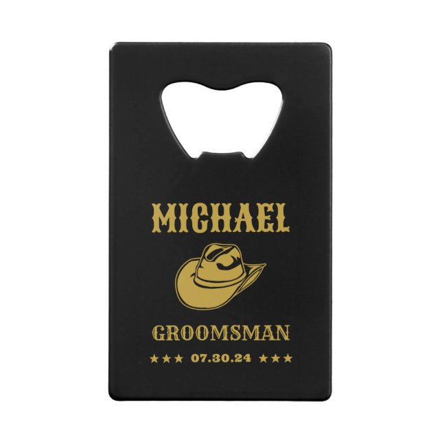 Western Cowboy Casquette Classic Groomsmen personn (Devant)