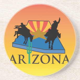 Western Cowboy Cowgirl Horse Barn Rodeo Coasters