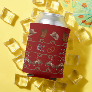 Western Cowboy Essentials  Can Cooler