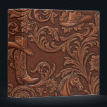 Western Cowboy Floral Horse Vintage Leather Binder<br><div class="desc">Western Cowboy Floral Horse Vintage Leather</div>