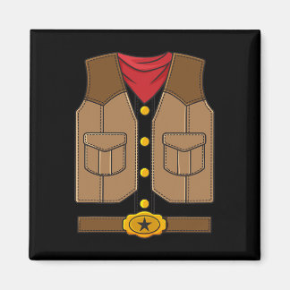 Western Cowboy Halloween Boys Kids Magnet