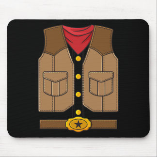 Western Cowboy Halloween Boys Kids Mouse Pad