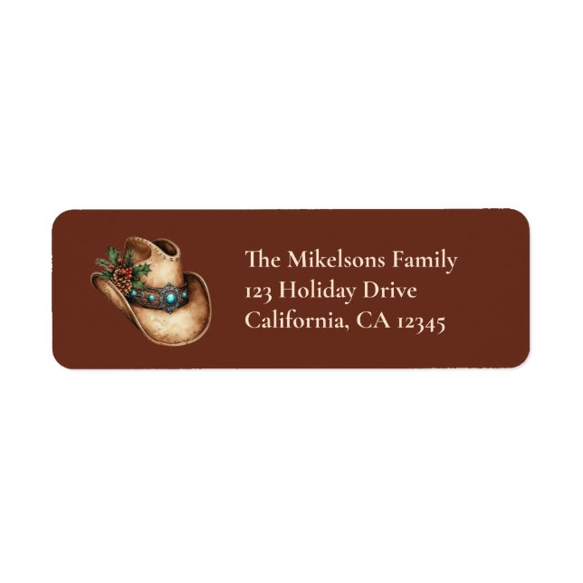 Western Cowboy Hat Christmas (Front)
