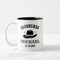 Western Cowboy Hat Groomsmen Personalized Name