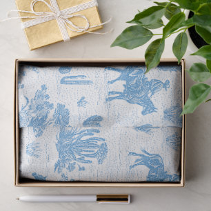 Western Cowboy Horse Cactus Desert Toile Tissue Paper