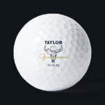 Western Cowboy Personalized Groomsmen Monogram Golf Balls<br><div class="desc">Personalized gifts for groomsmen with old western cowboy theme. Decorated with cowboy hat with vintage western font. Text and background colour are editable using the Design Tool to fit your occasion. Get this customize gift for wedding,  bachelor party,  engagement party or any other special occasions.</div>