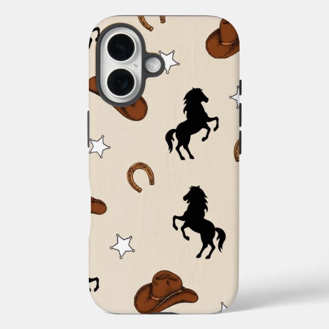 Western Cowboy Phone Case - Vintage (Back)