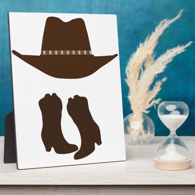 Western Cowboy Plaque (Side)