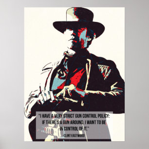 Western Cowboy Quote Portrait Vintage Style Wall A Poster