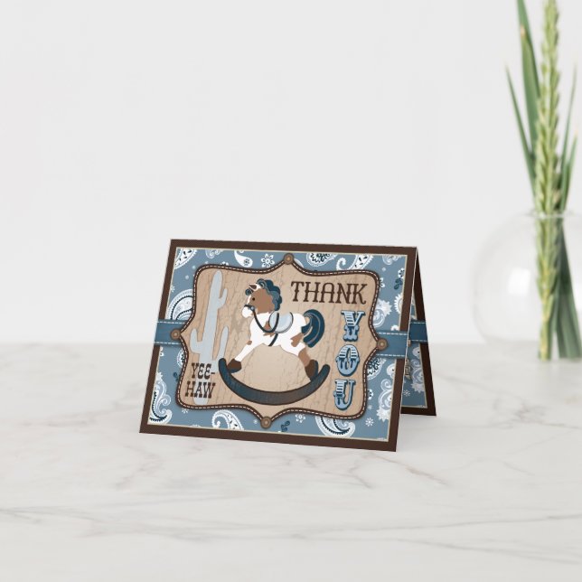 Western Cowboy Rocse Horse Bandanna Merci (Devant)