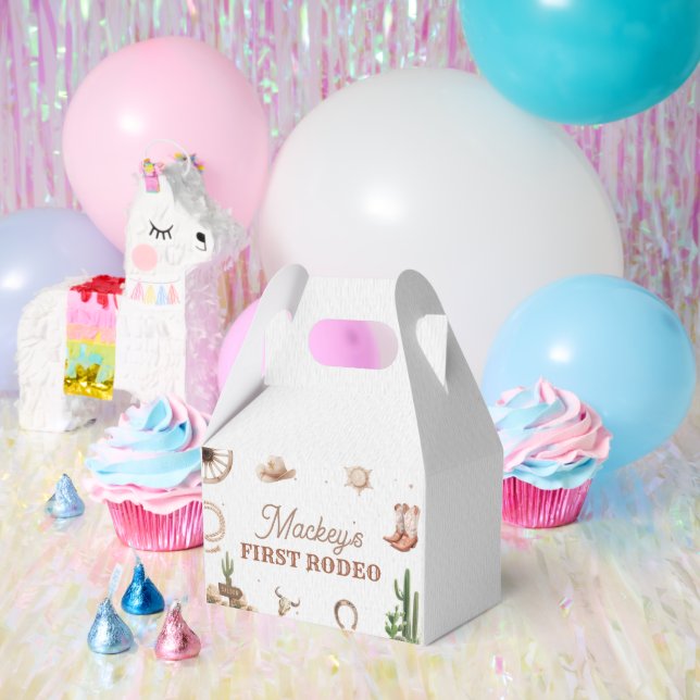 Western Cowboy Rodeo Birthday Favor Box (Party)