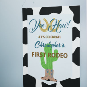 Western Cowboy Rodeo Birthday Poster