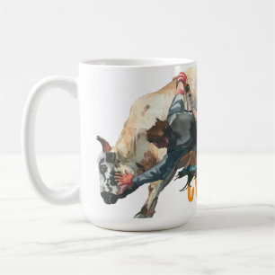 Western Cowboy Rodeo Bull Coffee Mug