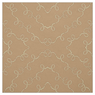 Western Cowboy Rope Lasso Print Fabric