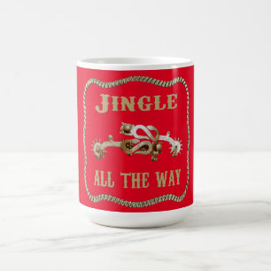 Western Cowboy Spurs Jingle All The Way Coffee Mug