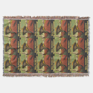 Western Cowboy Throw Blanket