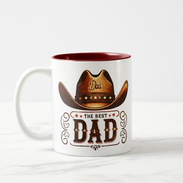 Western Cowboy Two-Tone Coffee Mug (Left)