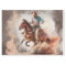 Western Cowboy Watercolor Decoupage