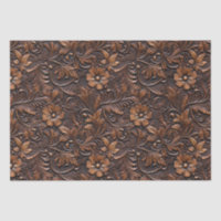 Western Cowgirl Brown Flowers