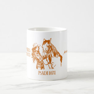 Western Cowgirl Christian Mug   Psalm 107:1