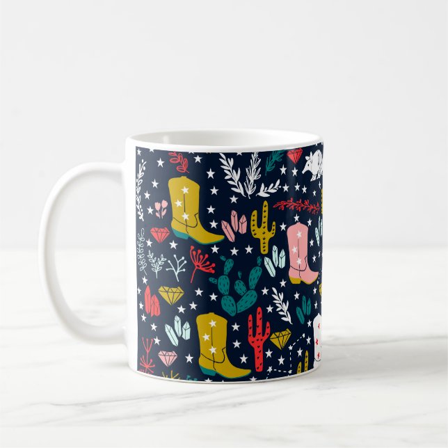 Western Cowgirl Coffee Mug (Left)