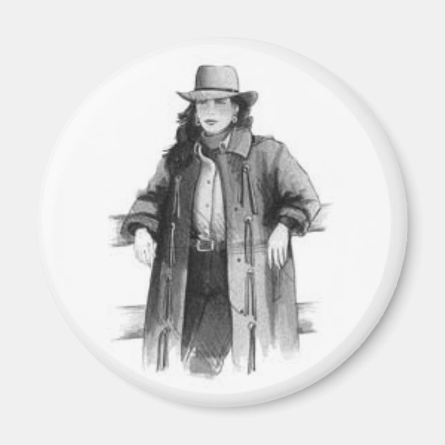 Western Cowgirl Magnet (Front)