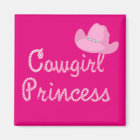 Western Cowgirl Princess With Pink Hat