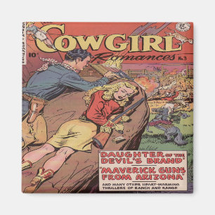 Western Cowgirl Romance Magnet
