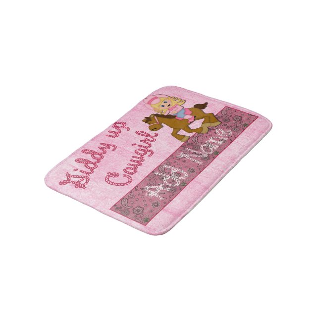 Western Cowgirl Room Rug Mat Home Decor (Angled)