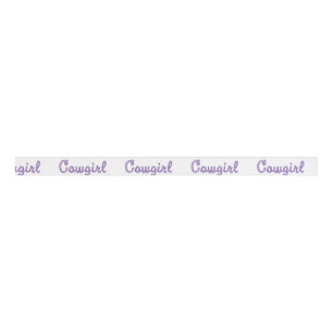 Western Craft Floral Gift Ribbon Cowgirl Rope Text Grosgrain Ribbon