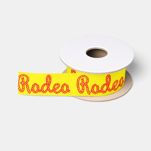 Western Craft Floral Gift Ribbon Rodeo Satin Ribbon (Spool)