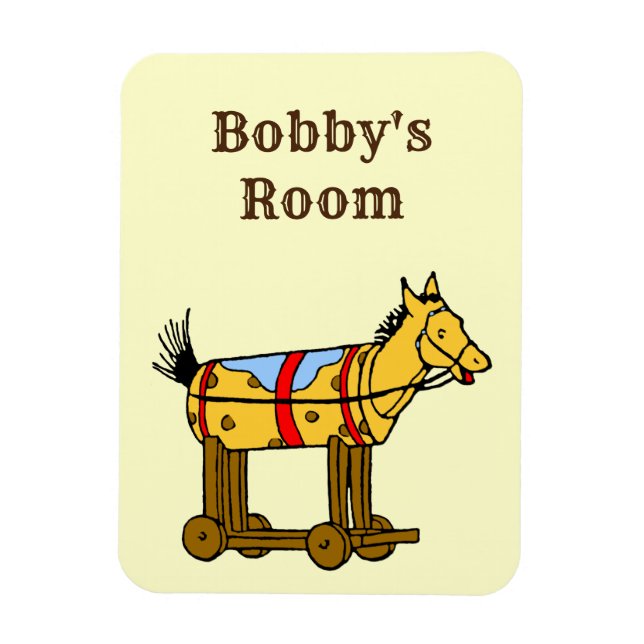 Western Custom Toy Horse Premium Magnet (Vertical)