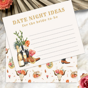 Western Date Night Ideas Card