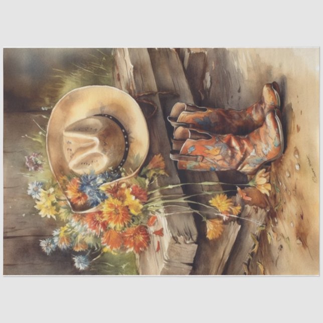 western days  tissue paper (Front)