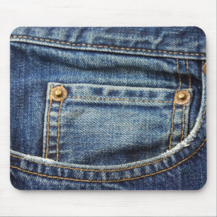 Western Denim Jeans Mouse Pad