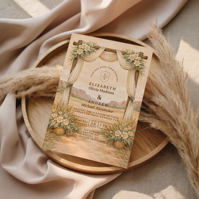Western Desert Arch Wedding Invitation (Creator Uploaded)