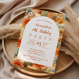 Western Desert Birthday Party Invitation