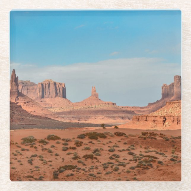 western desert glass coaster (Front)