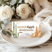 Western Diaper Raffle Ticket