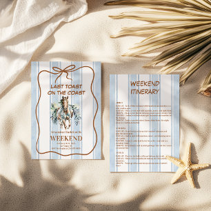 Western Dream  Coastal Horse Bachelorette Invitation